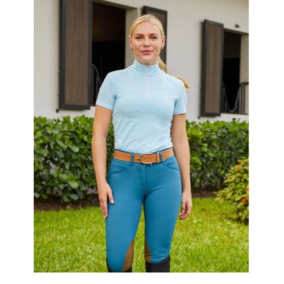 R.J. Classics Gulf Natural Rise Front Zip Breech * Marine Green, Size 32 WOM8228 - Picture 2 of 5